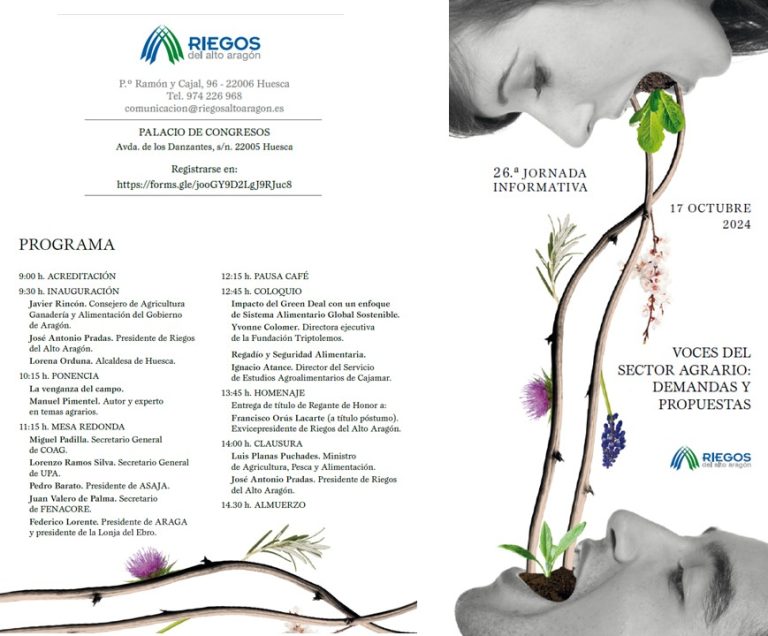 26ª Jornada informativa organizada por Regantes del Alto Aragon